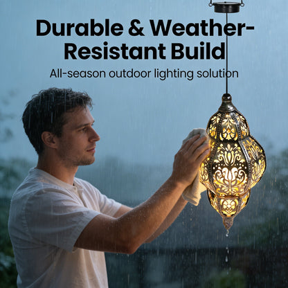 🏮 Baroque Solar Lantern Outdoor Light