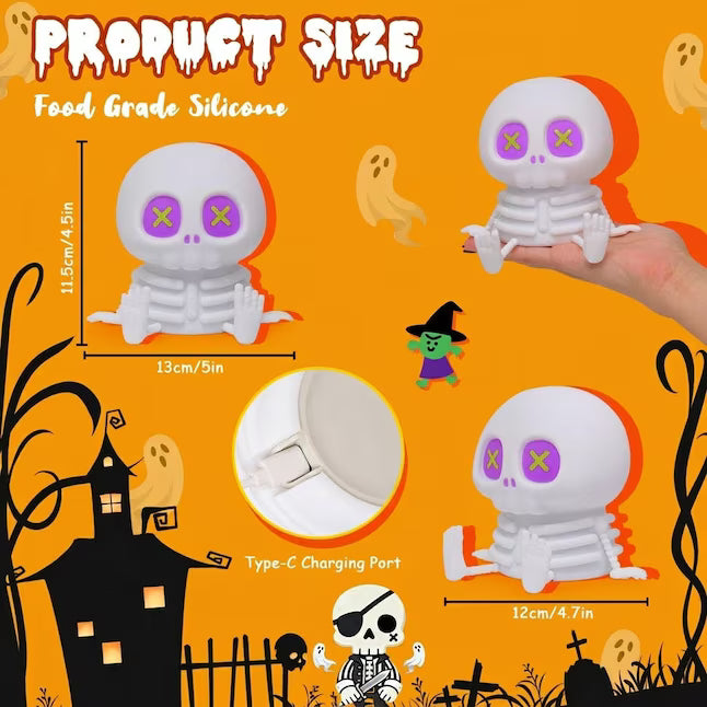 🔥 Last Day 49% OFF👻Halloween Skull Night Light 🎃🦇