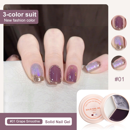 ✨Last Day-50% OFF🎨3 Colors Gel Nail Polish No Wipe for Diy Cute Nails at Home Salon