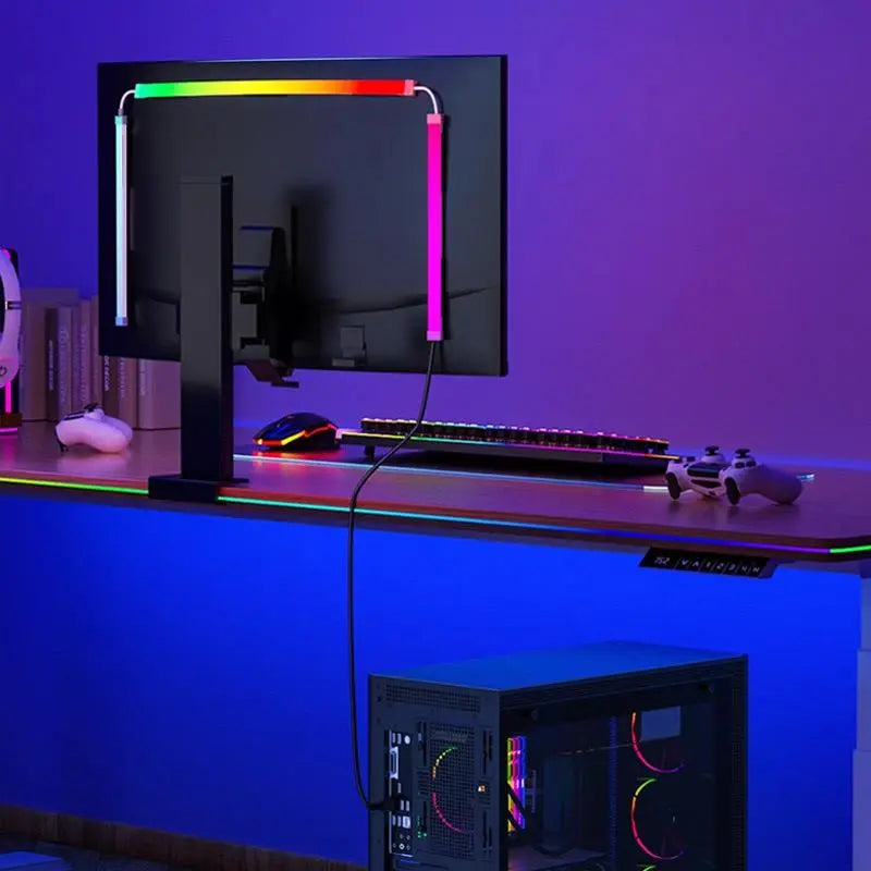 🎮 RGB-IC Monitor Backlight – Immersive Gaming LED Strip with Music Sync