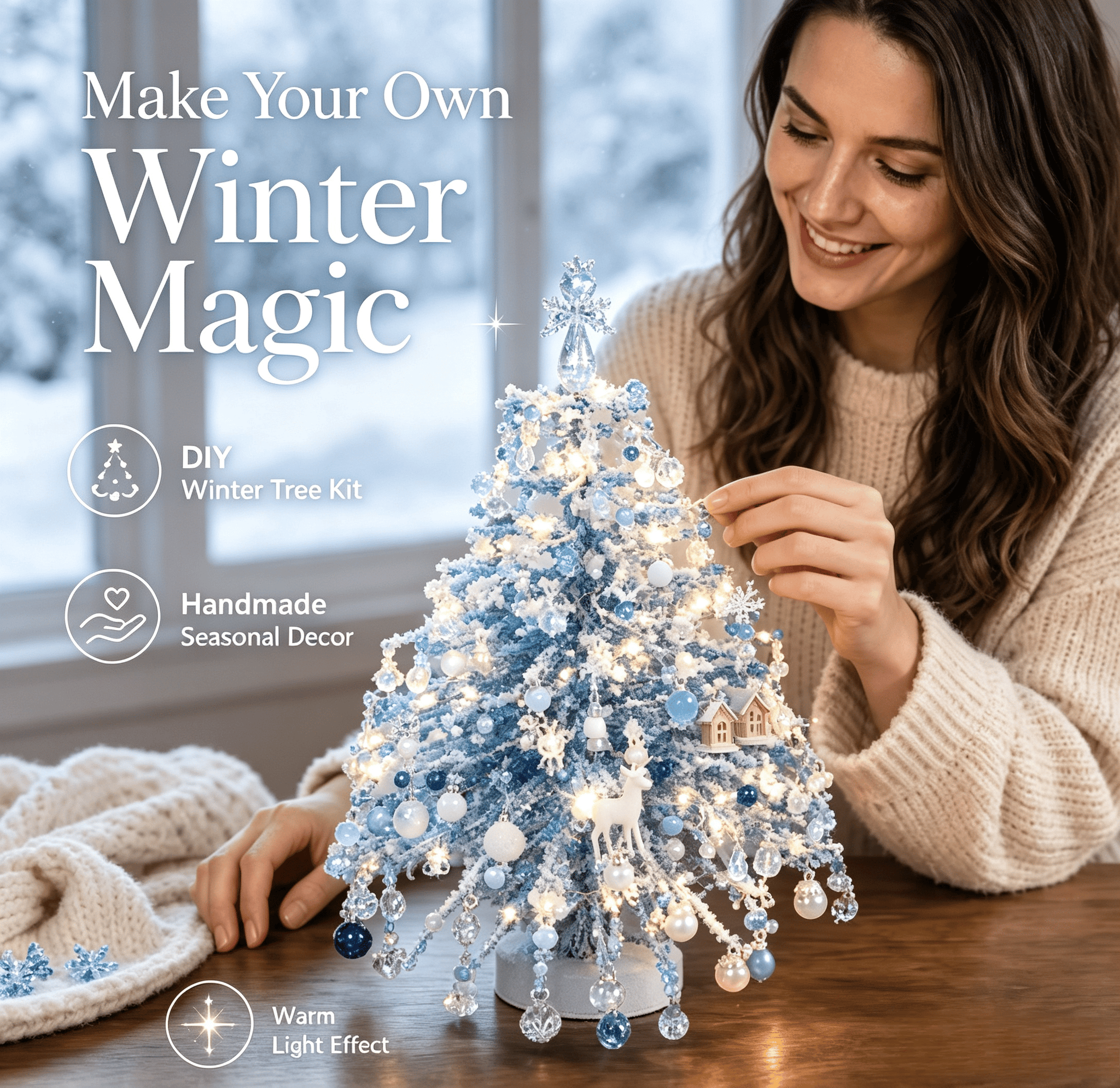 DIY Beaded Christmas Tree Kit – Make Your Own Sparkling Holiday Decoration