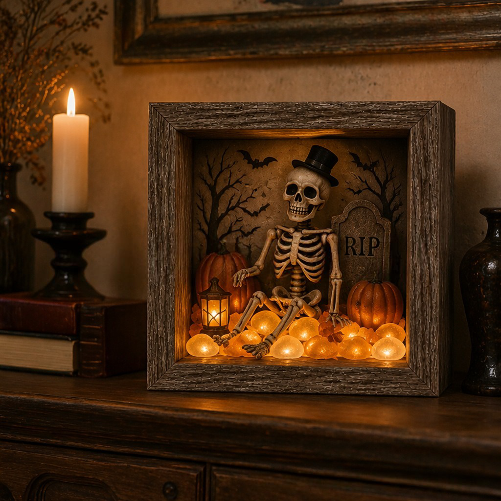 Halloween Shadow Box Night Light