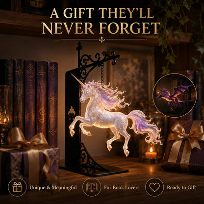 🔥Last Day 49% OFF -🏰Glowing Dragon Hanging Bookshelf Light