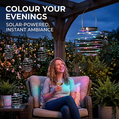 Outdoor Solar Pendant Lights ✨🌙 Elegant Solar Hanging Lights for Gardens, Patios & Outdoor Spaces 🌿