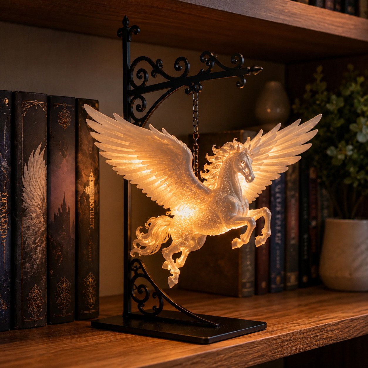 🔥Last Day 49% OFF -🏰Glowing Dragon Hanging Bookshelf Light