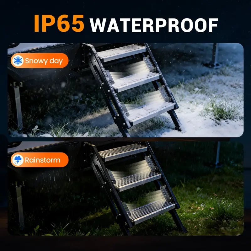 Magnetic Solar RV Step Lights Outdoor Waterproof IP65