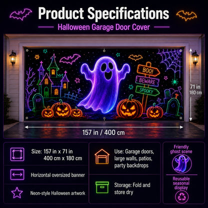 Halloween Garage Door Cover