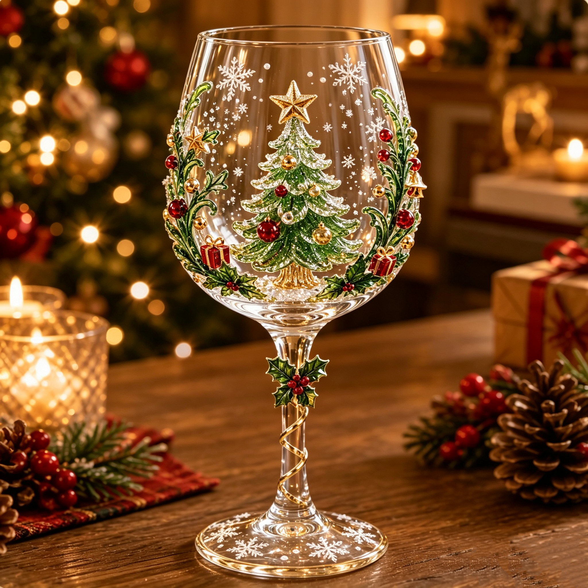 Christmas 3D Glass Collection | Santa, Snowman & Holiday Designs