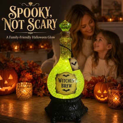 🔥Last Day 49% OFF 🧙✨Lighted Witches’ Brew Poison Bottle Glitter Globe