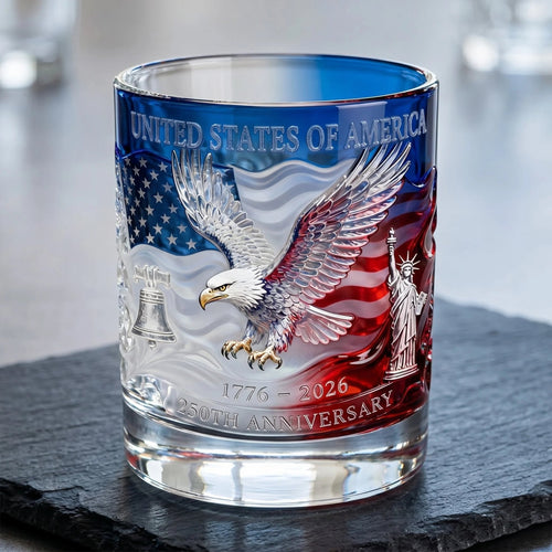 Limited Edition 2026 USA 250th Anniversary Commemorative Glass – 1776-2026 Heritage Edition🔥