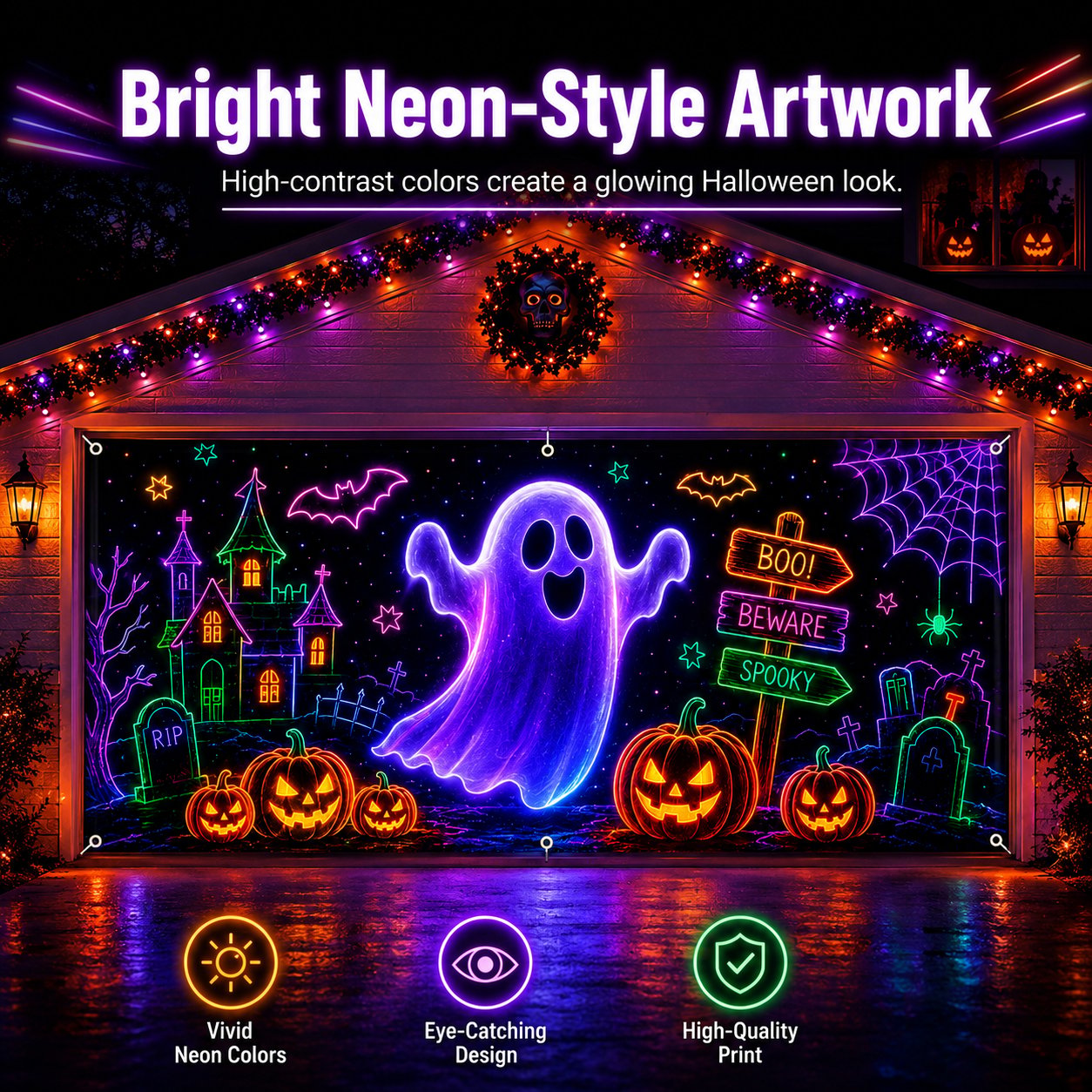 Halloween Garage Door Cover