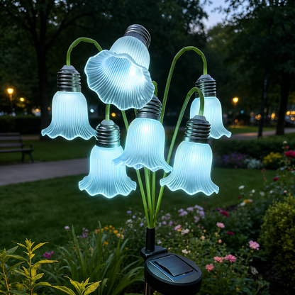 Solar Tulip Flower Garden Lights – Waterproof Outdoor Stake Lamp IP44