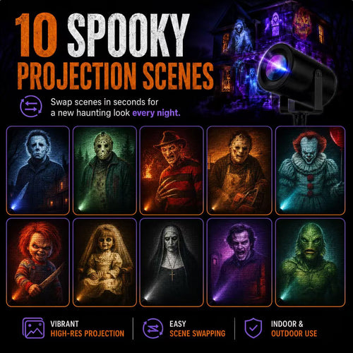 10 SPOOKY PROJECTION SCENES