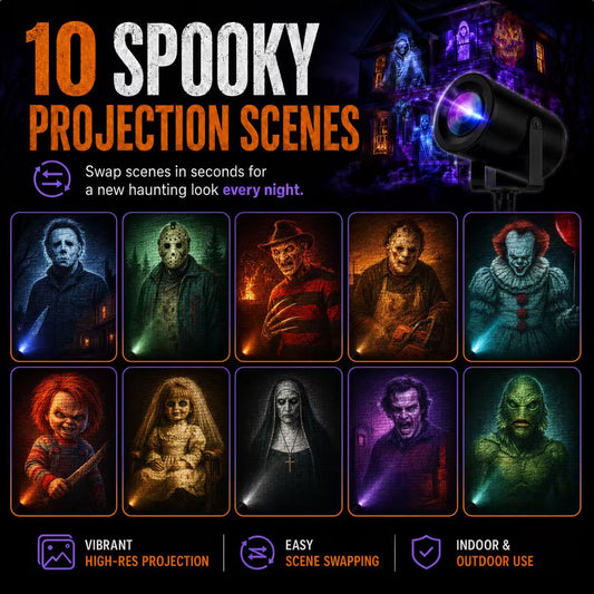 10 SPOOKY PROJECTION SCENES