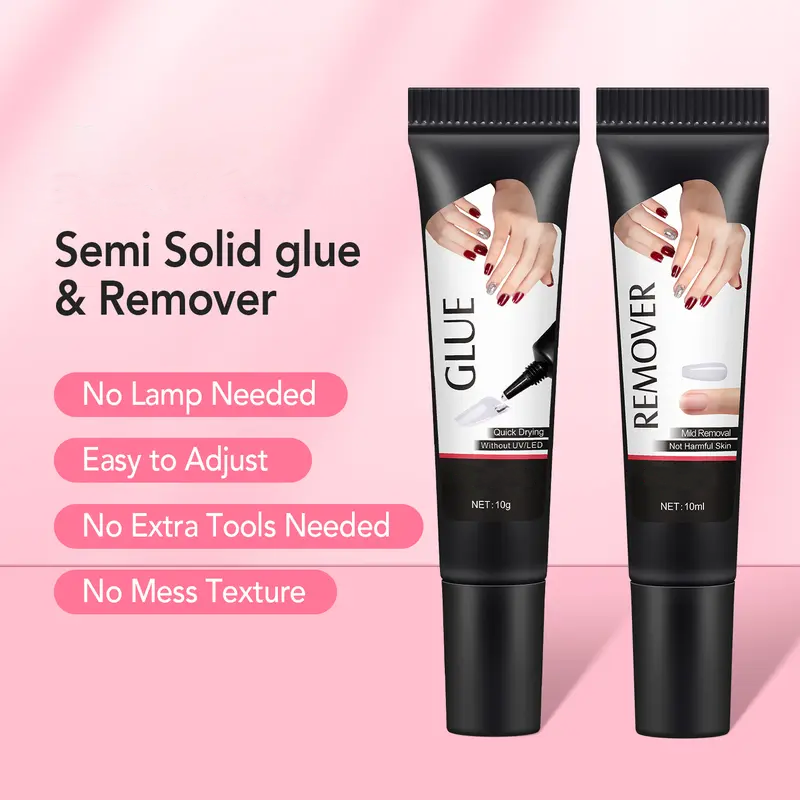 ✨Last Day-50% OFF🎨3 Colors Gel Nail Polish No Wipe for Diy Cute Nails at Home Salon