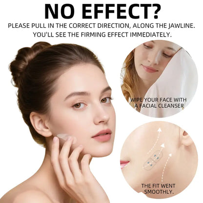120 Pcs Waterproof Instant Face Lift Ultra-Thin Invisible Beauty Tape -Effective For 10 Hours