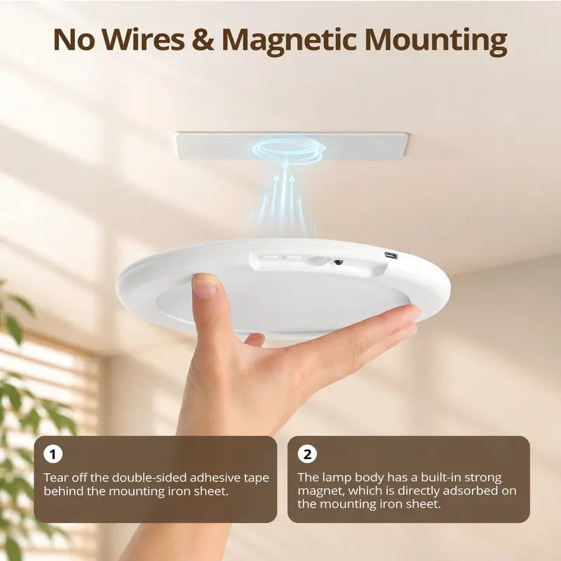 Never Walk Into a Dark Room Again Powerful 8000mAh Motion Sensor Ceiling Light