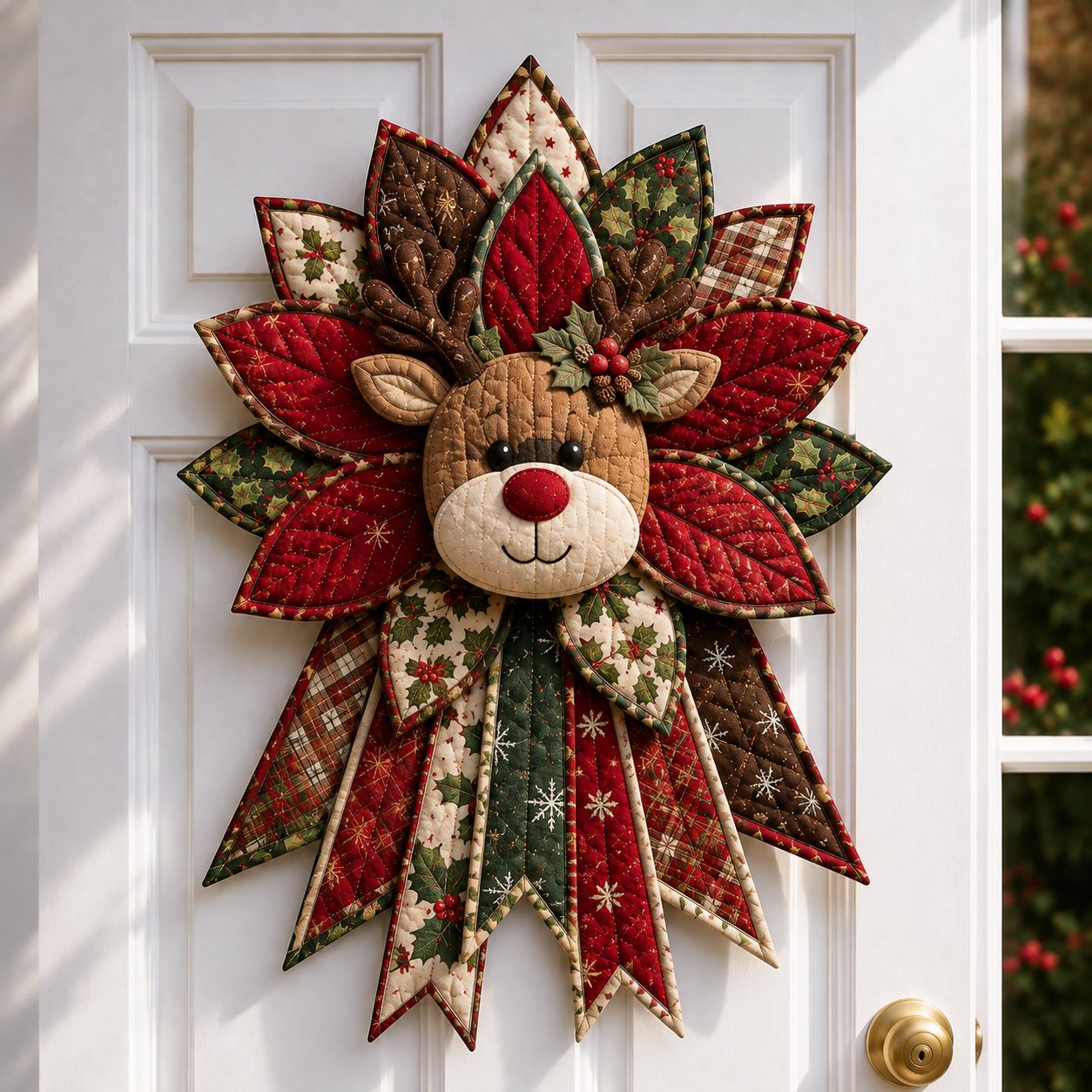 Oversized Christmas Quilted Door Hanger Sewing Kit | 7 Festive Designs | Beginner-Friendly DIY