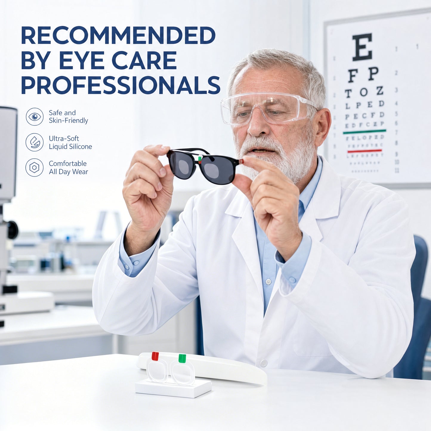 Liquid Silicone Myopia Patch 3D Glasses Myopia Patch,Presbyopia Patch for VR lenses, glasses, diving goggles, plano sunglasses, etc.