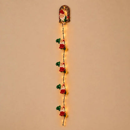 Christmas Gnome String Lights – Climbing Gnome Wall Hanging LED Decor