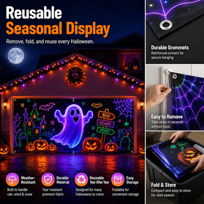 Halloween Garage Door Cover