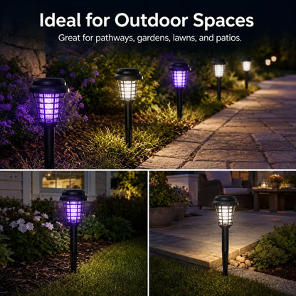 Outdoor Solar LED Mosquito Killer carden Lamp-Best Stinger for Mosquitoes/Moths/Flies