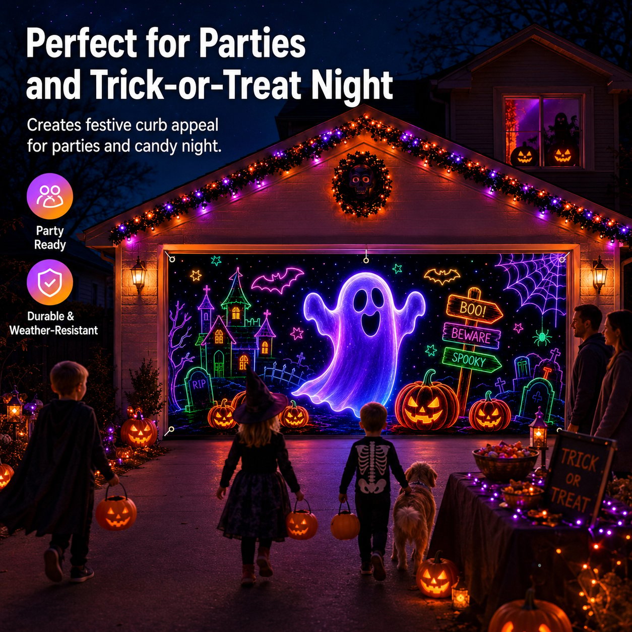 Halloween Garage Door Cover