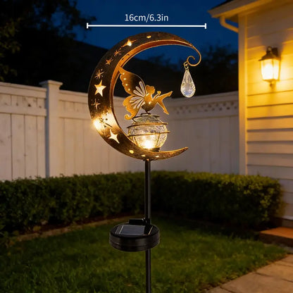 Magical Moon & Fairy Solar Garden Light | Turn Your Yard Into a Dreamy Fairyland After Dark
