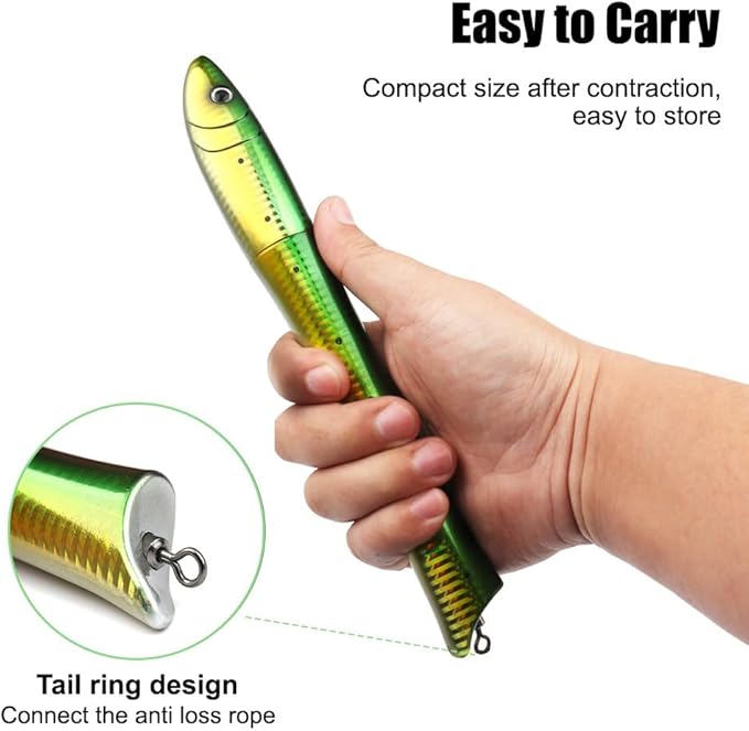 Pen Fishing Pole 55 Inch Mini Pocket Rod Travel Set for Ice Fly Sea Saltwater Freshwater