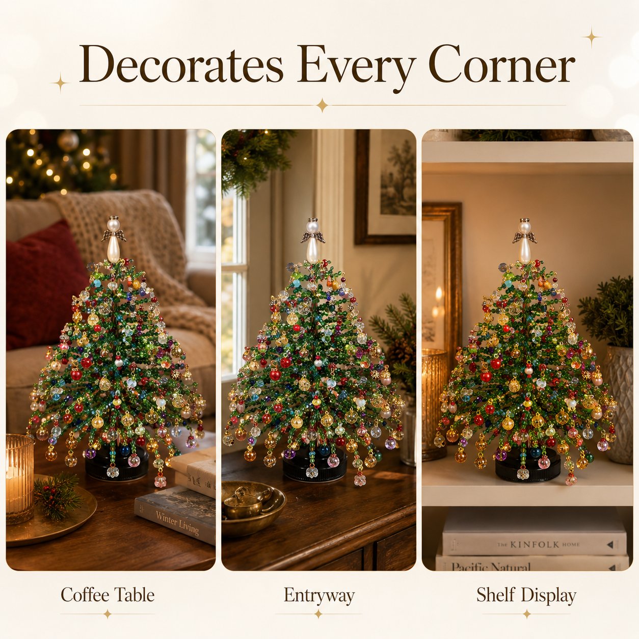 DIY Beaded Christmas Tree Kit – Make Your Own Sparkling Holiday Decoration