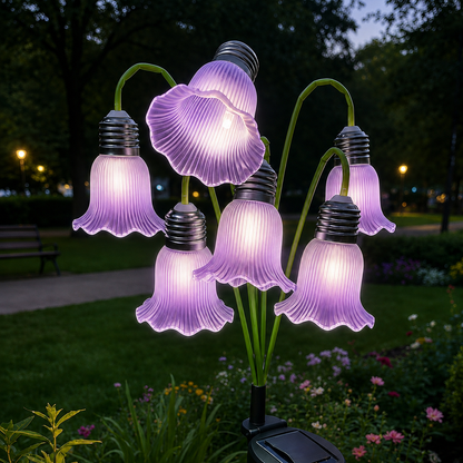 Solar Tulip Flower Garden Lights – Waterproof Outdoor Stake Lamp IP44