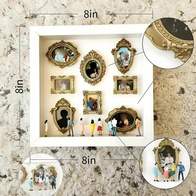DIY Mini Museum Silhouette Box Set – Personalized Memory Display