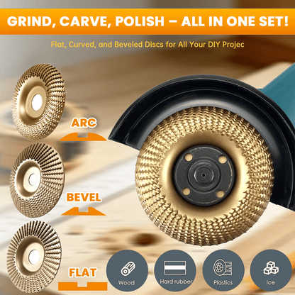 🛠️Last Day 70% OFF🔥3PCS Wood Carving Disc Set