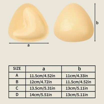 Self-Adhesive Bra Pads Sports Clothing Sponge Silicone Padding Thick