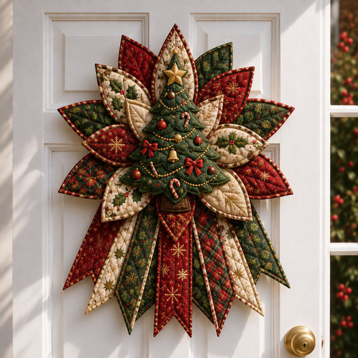Oversized Christmas Quilted Door Hanger Sewing Kit | 7 Festive Designs | Beginner-Friendly DIY