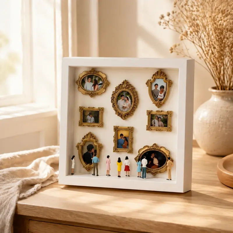 DIY Mini Museum Silhouette Box Set – Personalized Memory Display