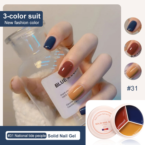 ✨Last Day-50% OFF🎨3 Colors Gel Nail Polish No Wipe for Diy Cute Nails at Home Salon