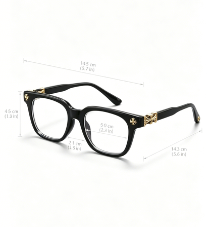 ANTI-Blue Light Gothic Cross Glasses Frames, Gothic/Punk/Cross/ Y2K Retro Style