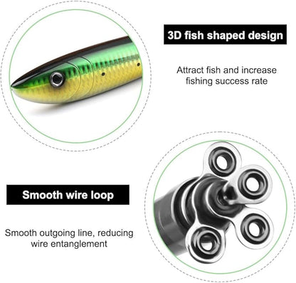 Pen Fishing Pole 55 Inch Mini Pocket Rod Travel Set for Ice Fly Sea Saltwater Freshwater
