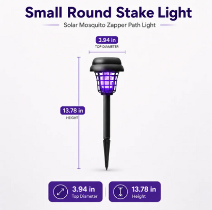 Outdoor Solar LED Mosquito Killer carden Lamp-Best Stinger for Mosquitoes/Moths/Flies