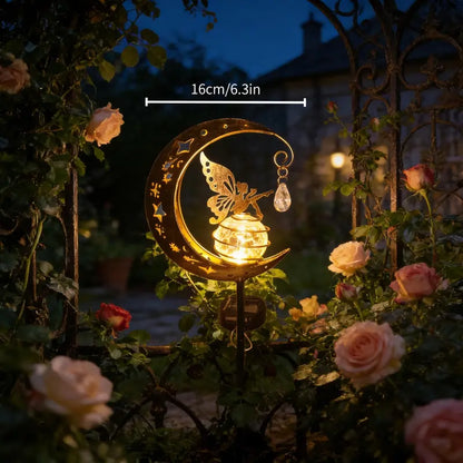 Magical Moon & Fairy Solar Garden Light | Turn Your Yard Into a Dreamy Fairyland After Dark