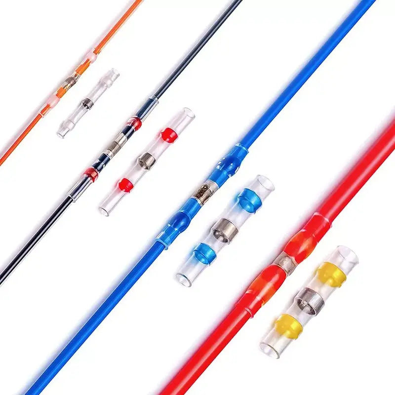 Heat Shrink Butt Crimp Terminal Kit, Car Accessories, Car Stuff, Waterproof Solder Seal Electrical Connector for Summer