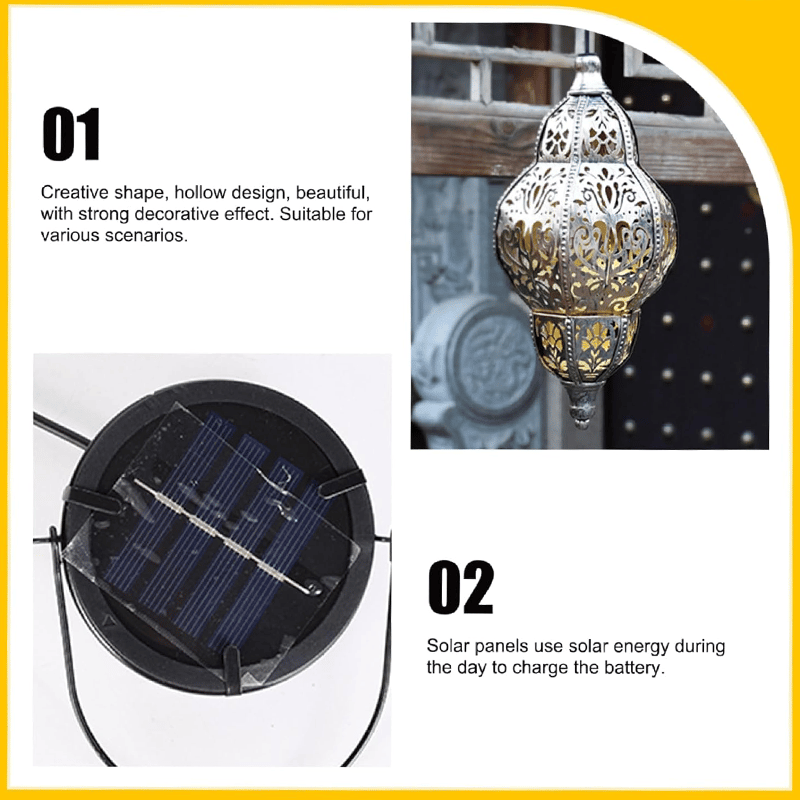 🏮 Baroque Solar Lantern Outdoor Light