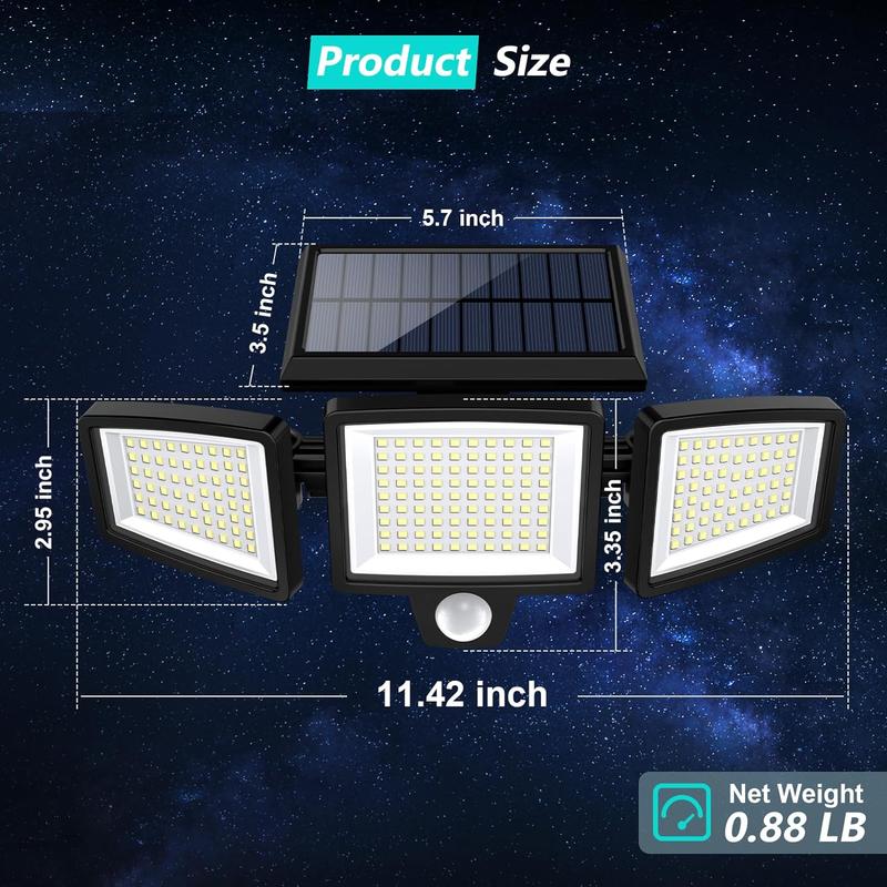 🔥🔥SALE 49% OFF!!-Tuffenough Solar Outdoor Lights 2500LM 210LED Security Lights
