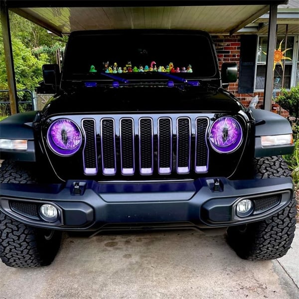 Devil's Eye Headlight Decals(A pair)