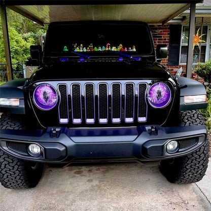 Devil's Eye Headlight Decals(A pair)