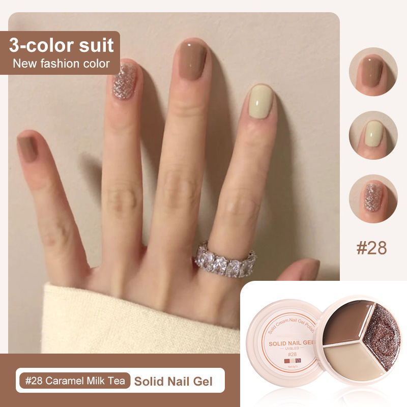 ✨Last Day-50% OFF🎨3 Colors Gel Nail Polish No Wipe for Diy Cute Nails at Home Salon