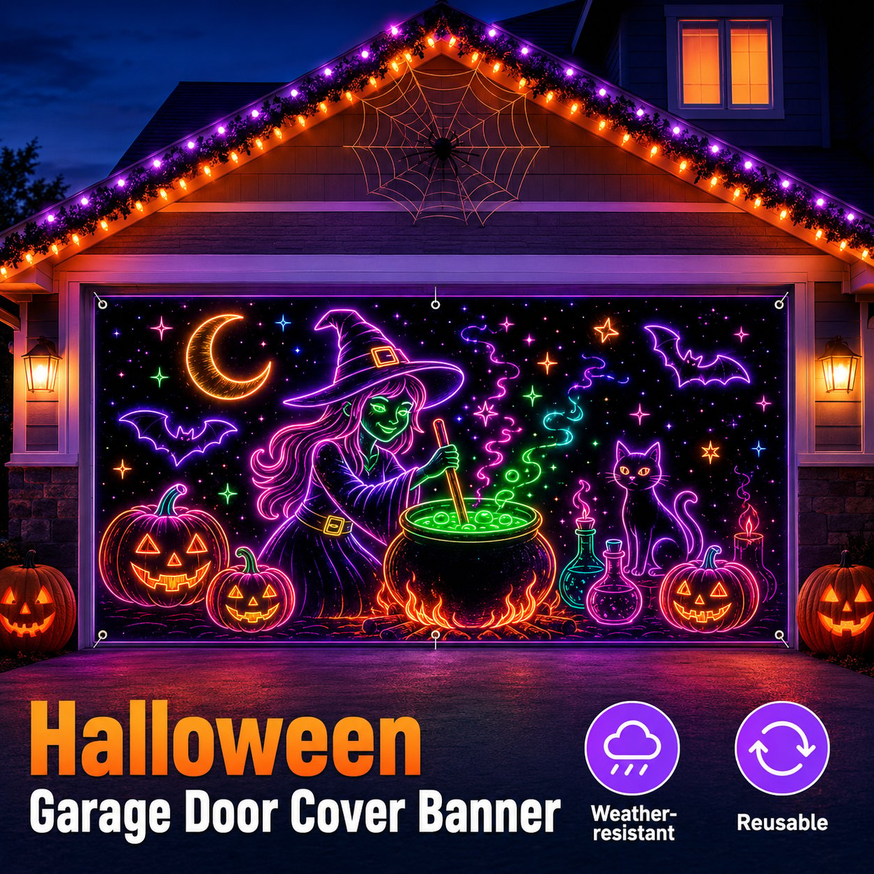 Halloween Garage Door Cover