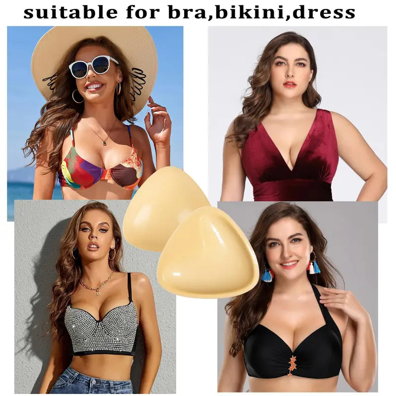 Self-Adhesive Bra Pads Sports Clothing Sponge Silicone Padding Thick