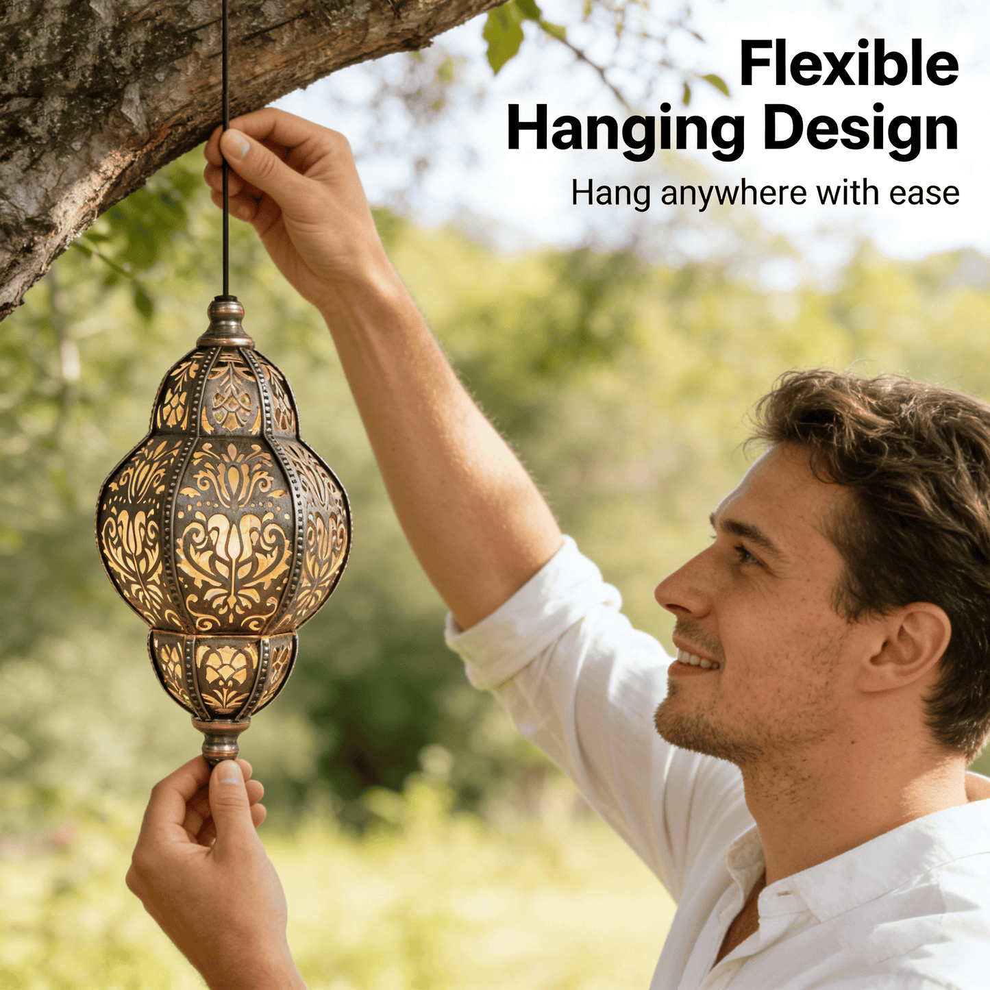 🏮 Baroque Solar Lantern Outdoor Light